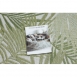 Dywan chodnik SZNURKOWY SIZAL SION Liście Palmy, tropikalny 2837 płaskie tkanie ecru / zielony