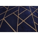 Dywan Ekskluzywny Emerald 1012 Geometric Granat-Złoty 120x170