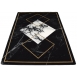 Dywan Infinity Marmur Modern Czarny-Złoty-Szary